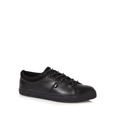 Kickers Black 'Tovni' leather lace up shoes